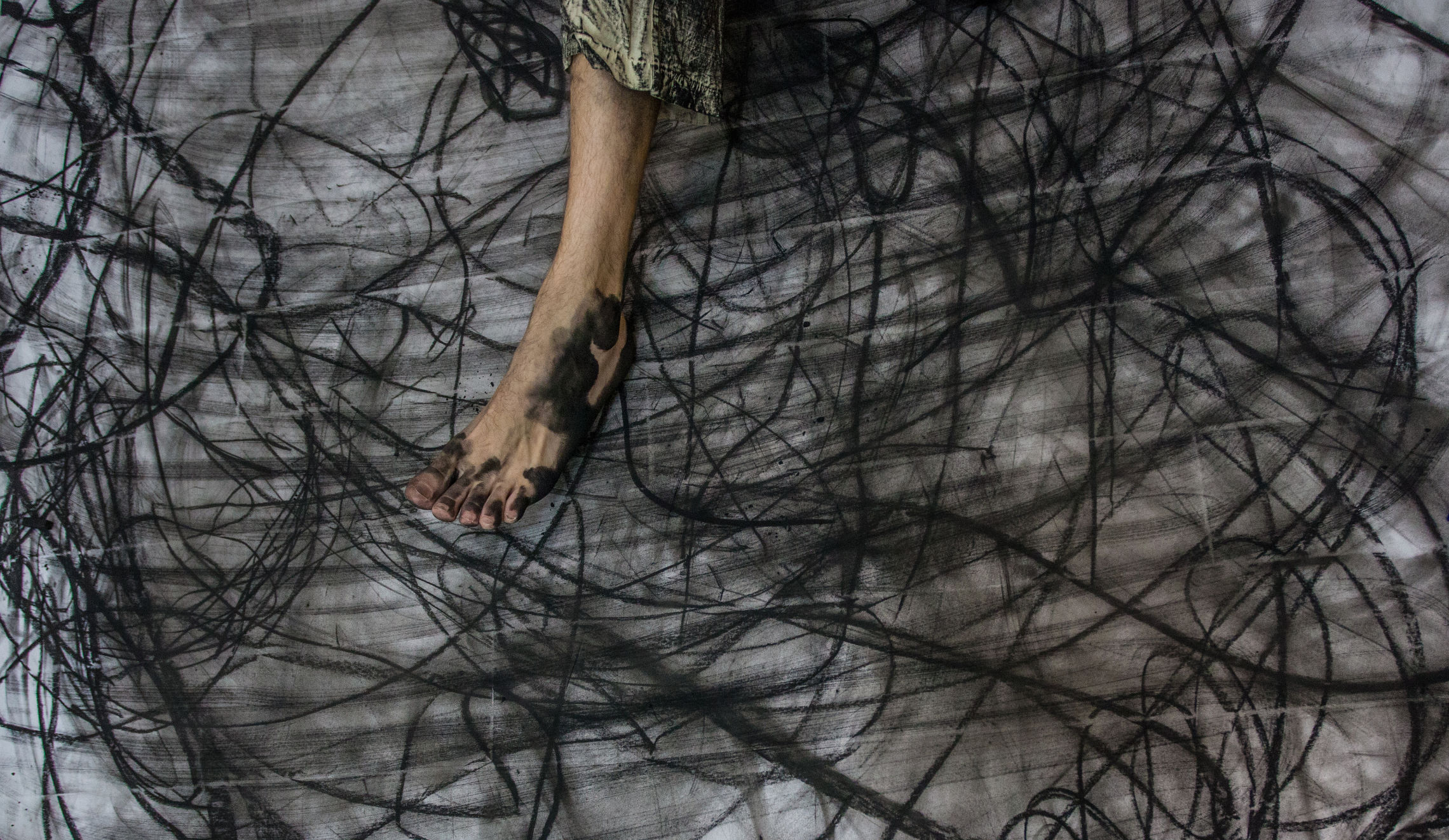 Foot Explorations With Paint